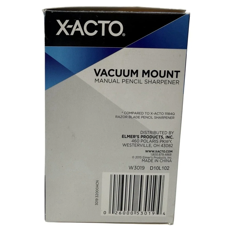 X-ACTO Vacuum Mount Manual‎ Pencil Sharpener,  Black